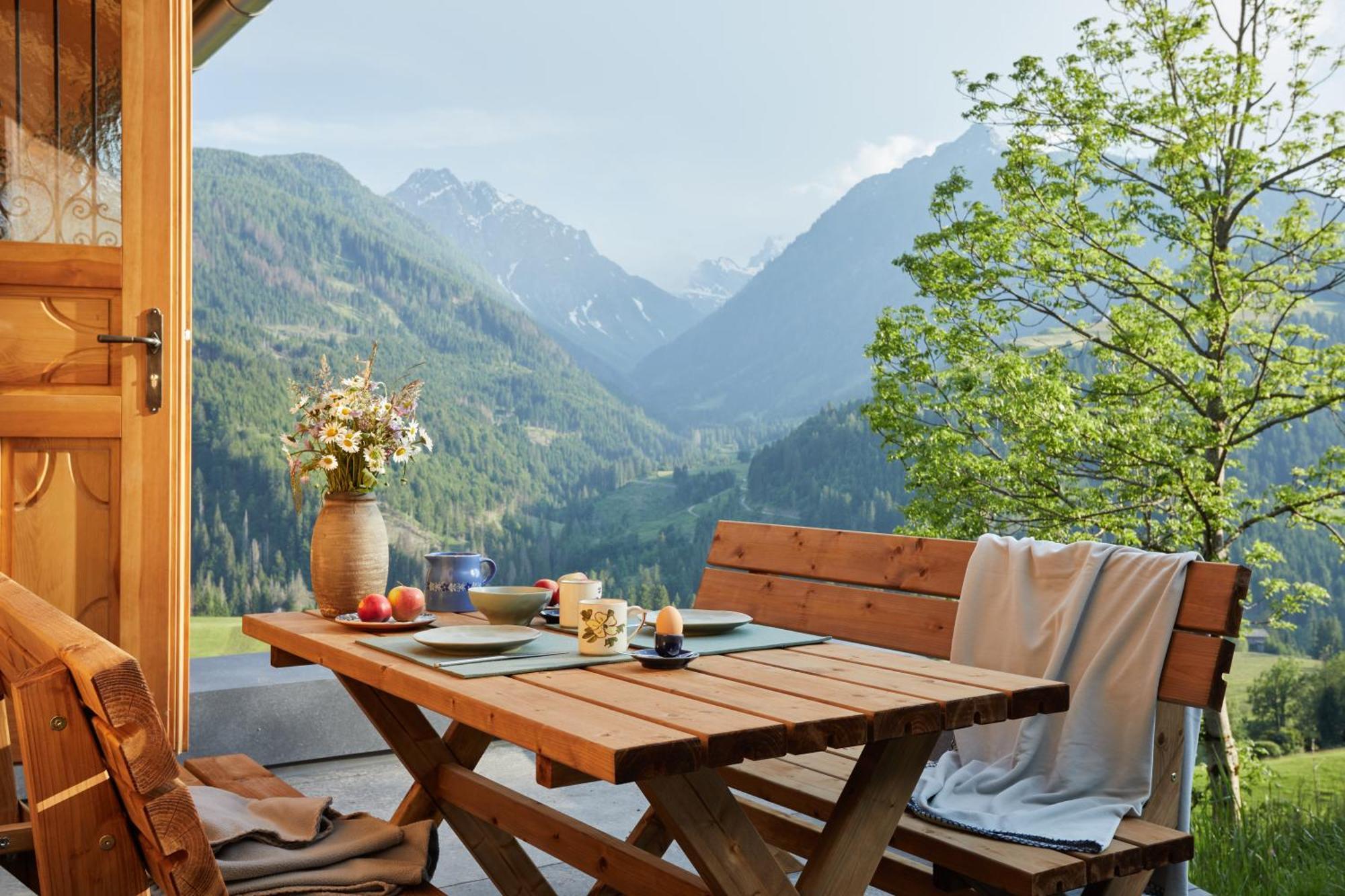 Voss Haus- Ferienwohnung Freiraum Sankt Lorenzen im Lesachtal エクステリア 写真