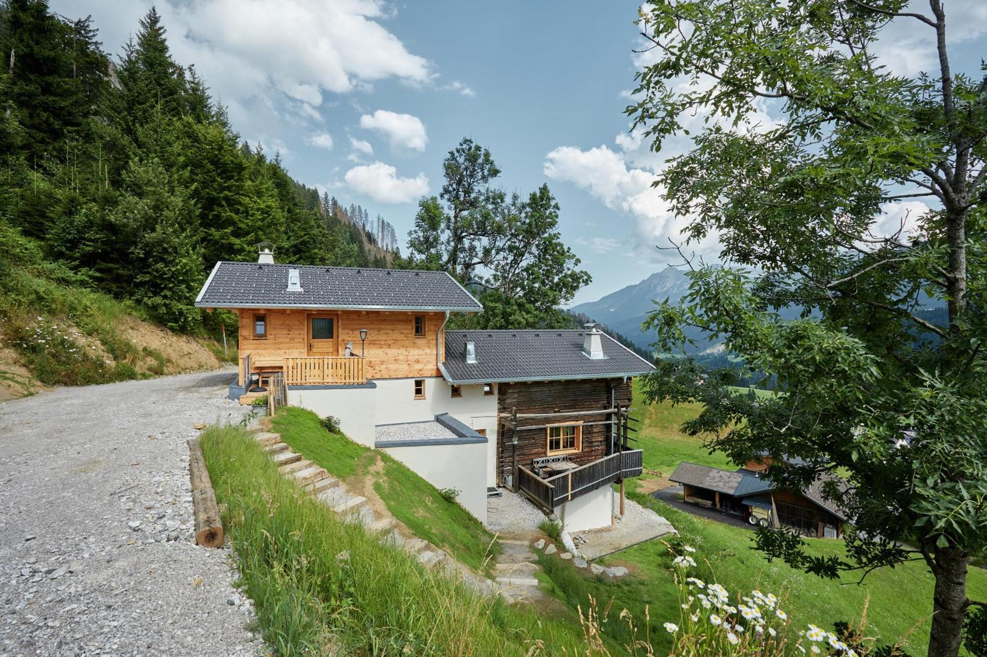 Voss Haus- Ferienwohnung Freiraum Sankt Lorenzen im Lesachtal エクステリア 写真